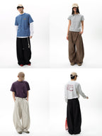 Lyocell Cocoon Loose Scimitar Pants