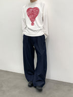 Roaringwild Drapey Wide-Leg Pants with Scimitar Design