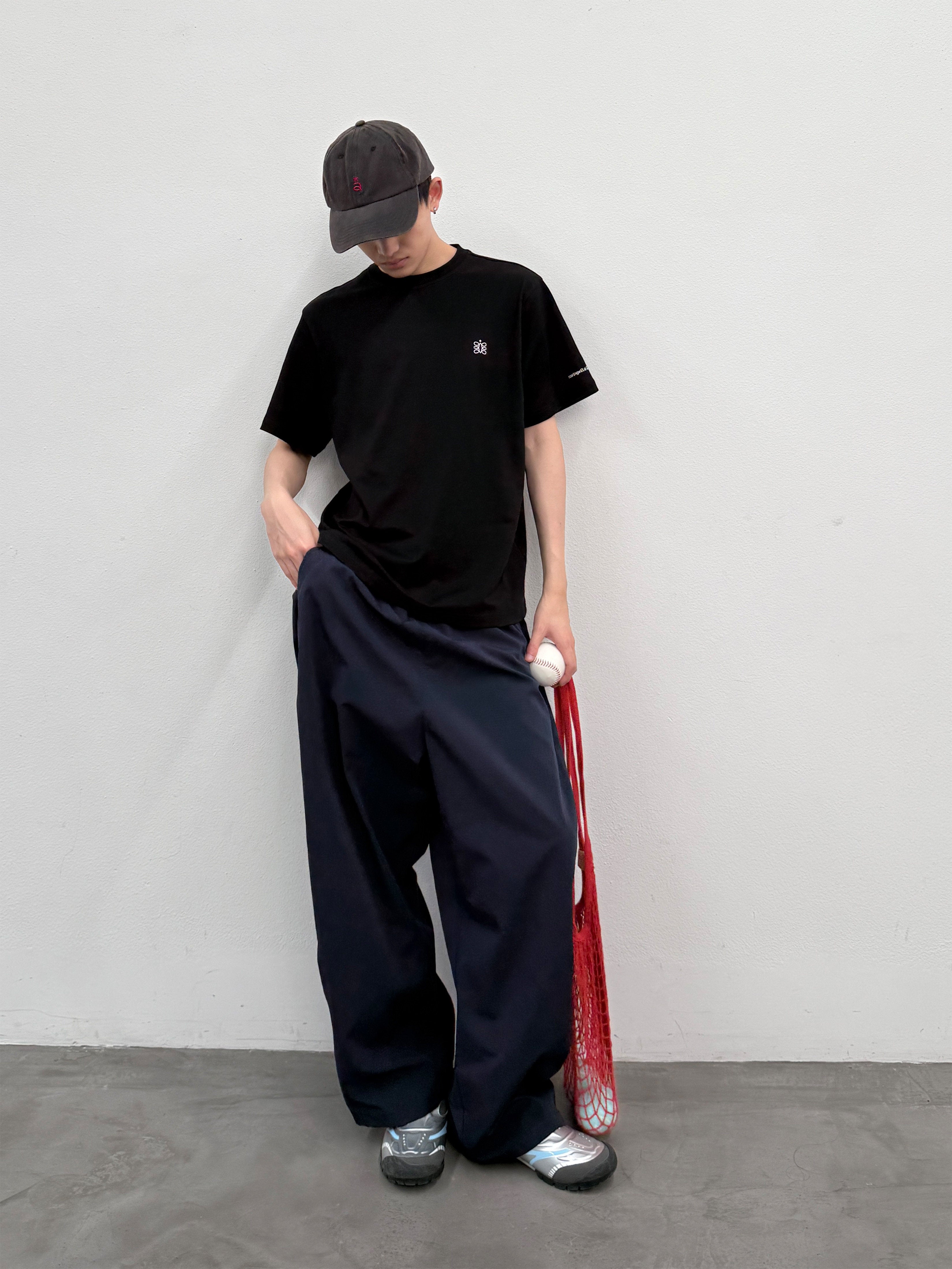 Lightweight Wide-Leg Workwear Trousers