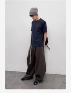 Roaringwild a arch Roaring Beast Loose Drawstring Sickle Pants
