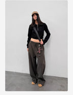 Roaringwild a arch Roaring Beast Loose Drawstring Sickle Pants