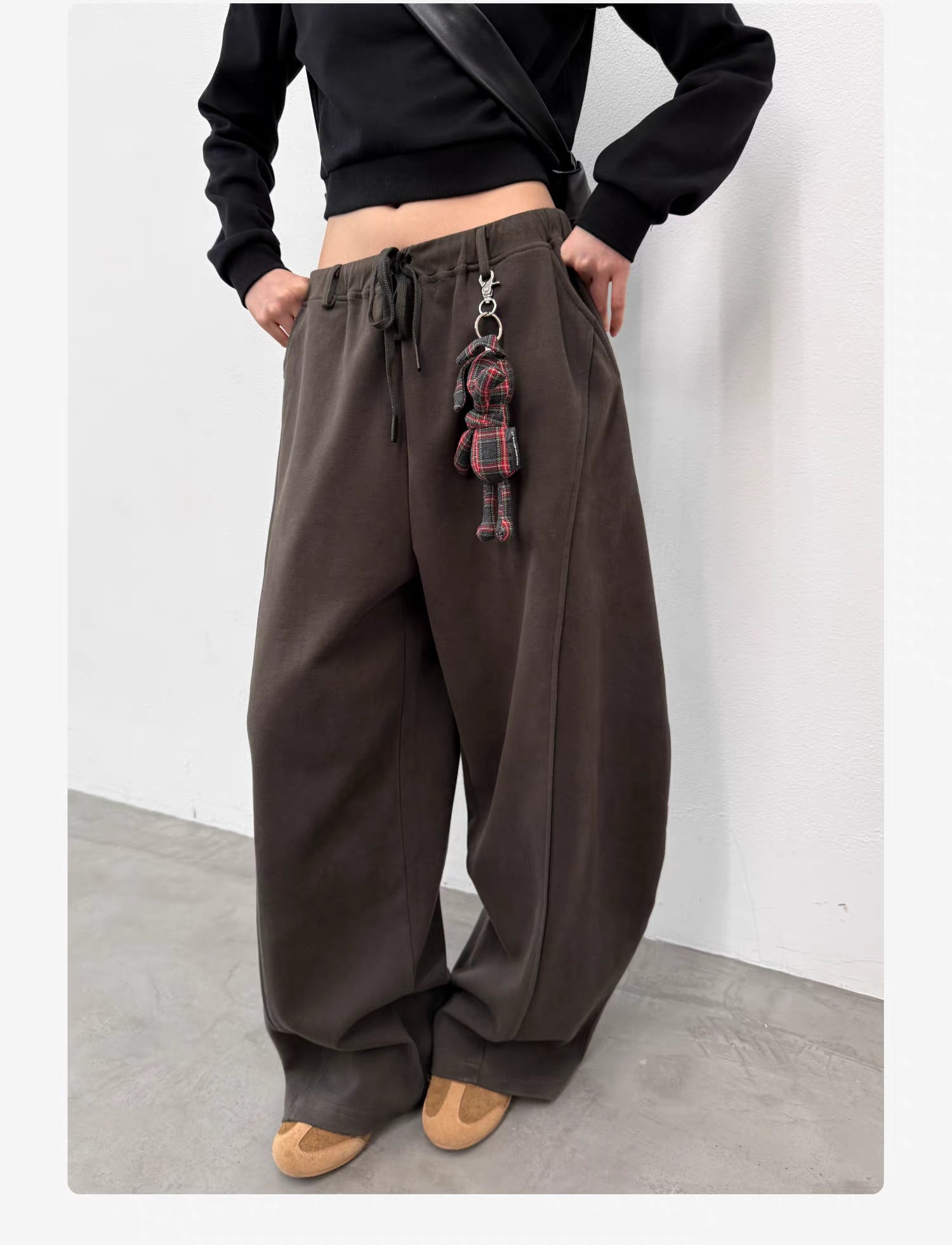 Roaringwild a arch Roaring Beast Loose Drawstring Sickle Pants