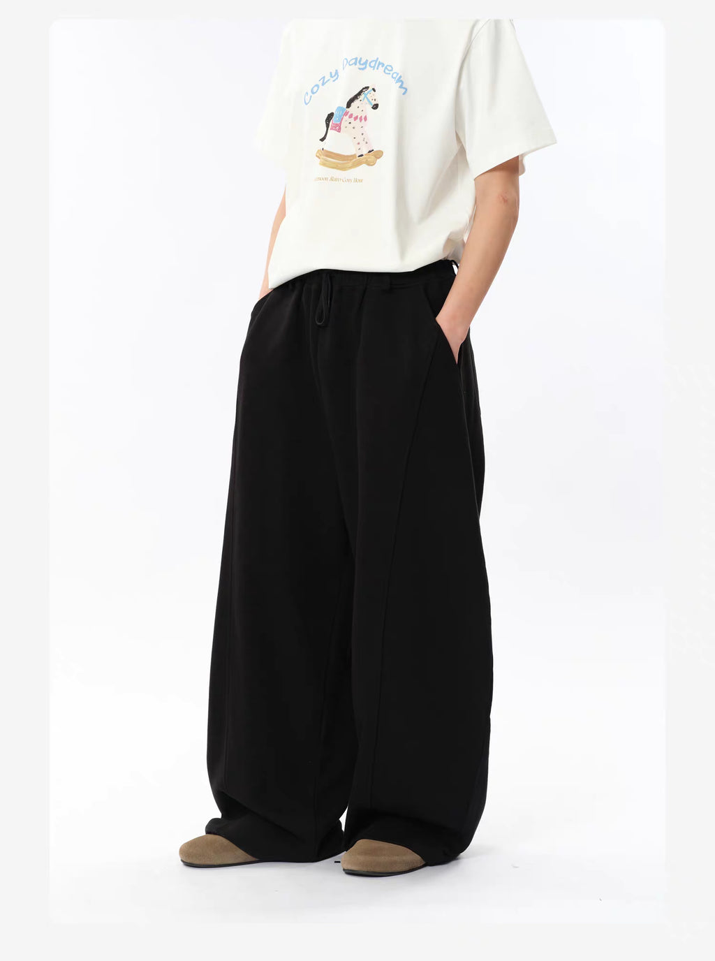Roaringwild a arch Roaring Beast Loose Drawstring Sickle Pants