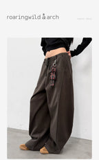 Roaringwild a arch Roaring Beast Loose Drawstring Sickle Pants