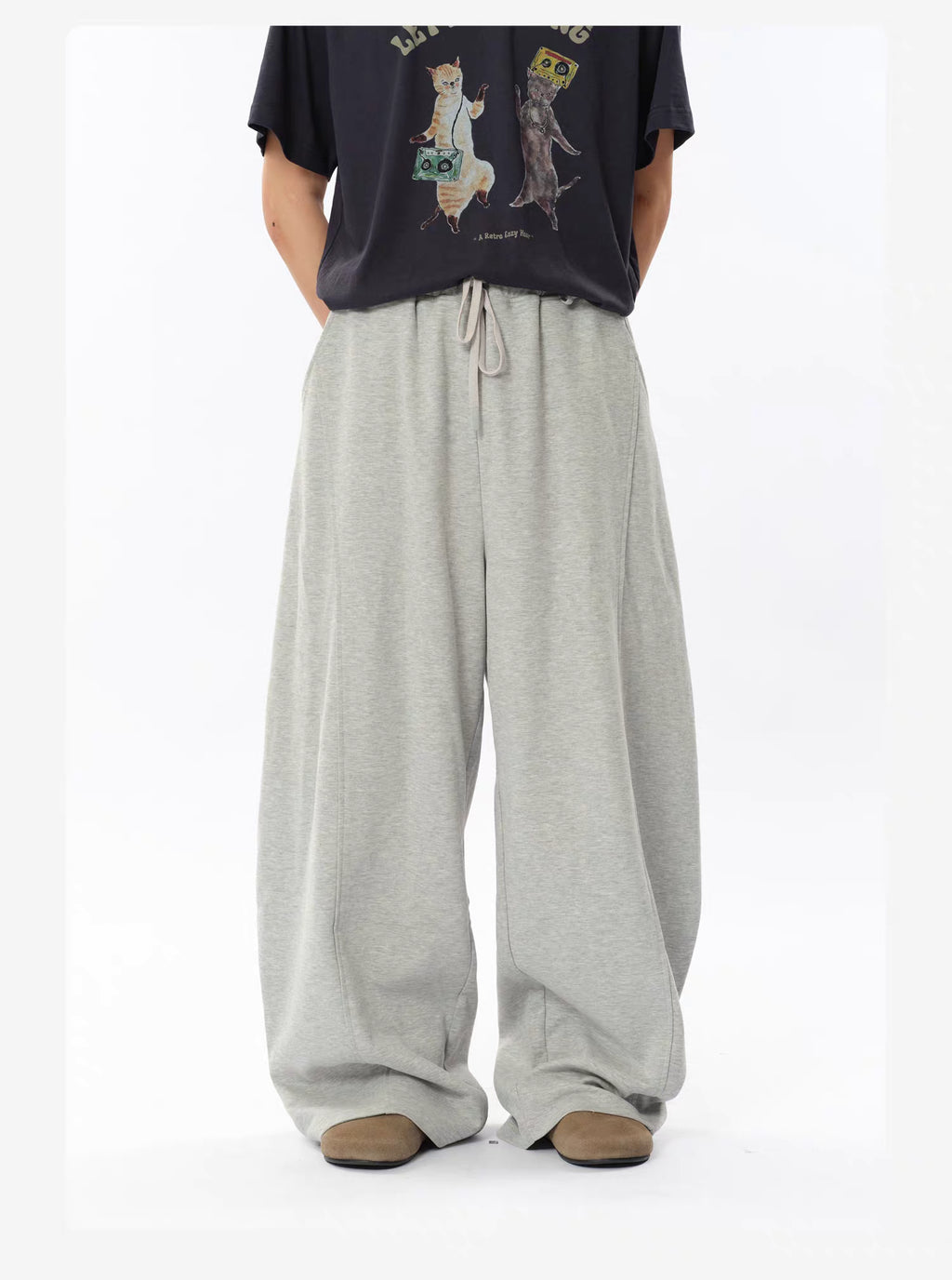 Roaringwild a arch Roaring Beast Loose Drawstring Sickle Pants