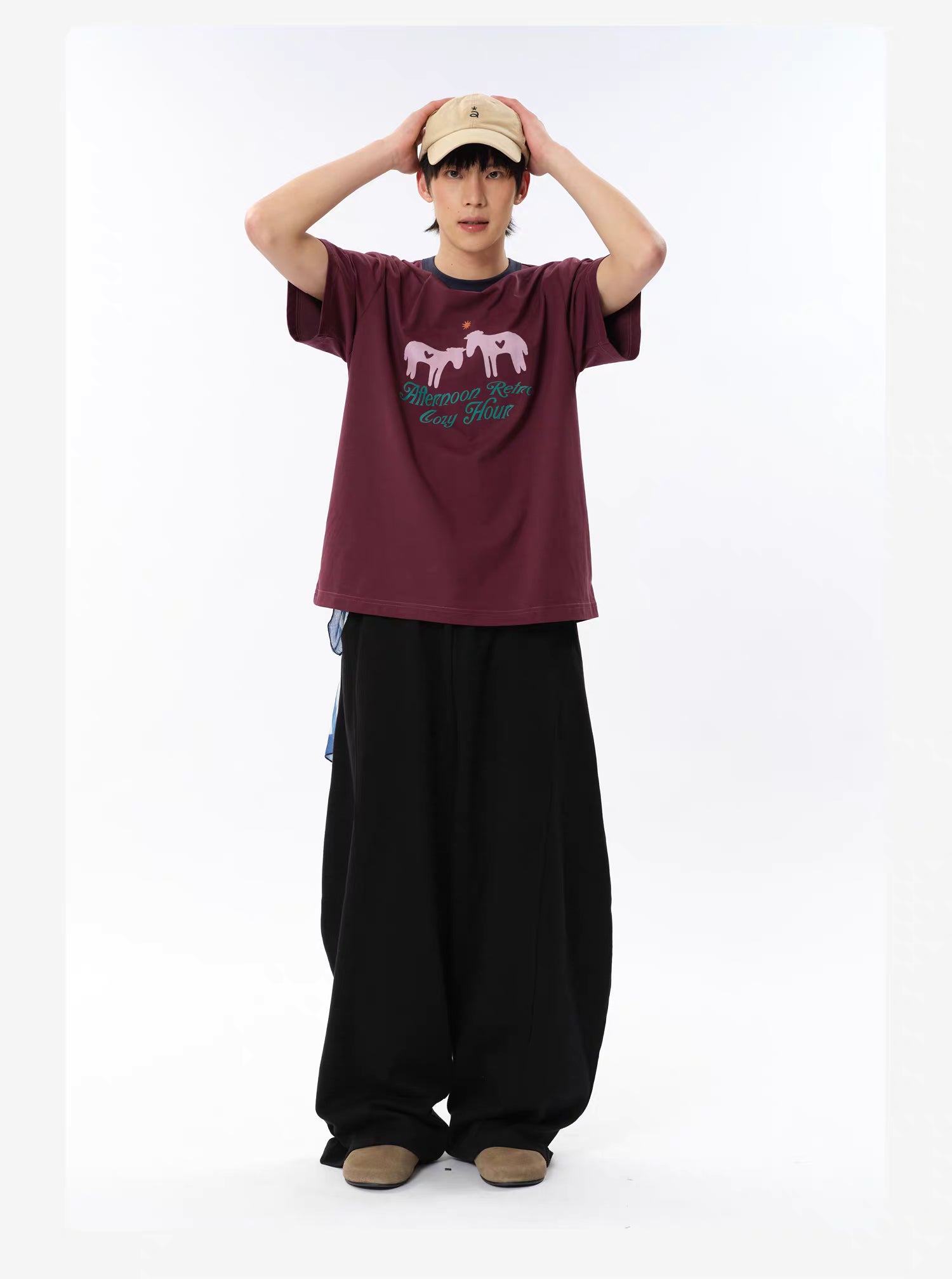 Roaringwild a arch Roaring Beast Loose Drawstring Sickle Pants