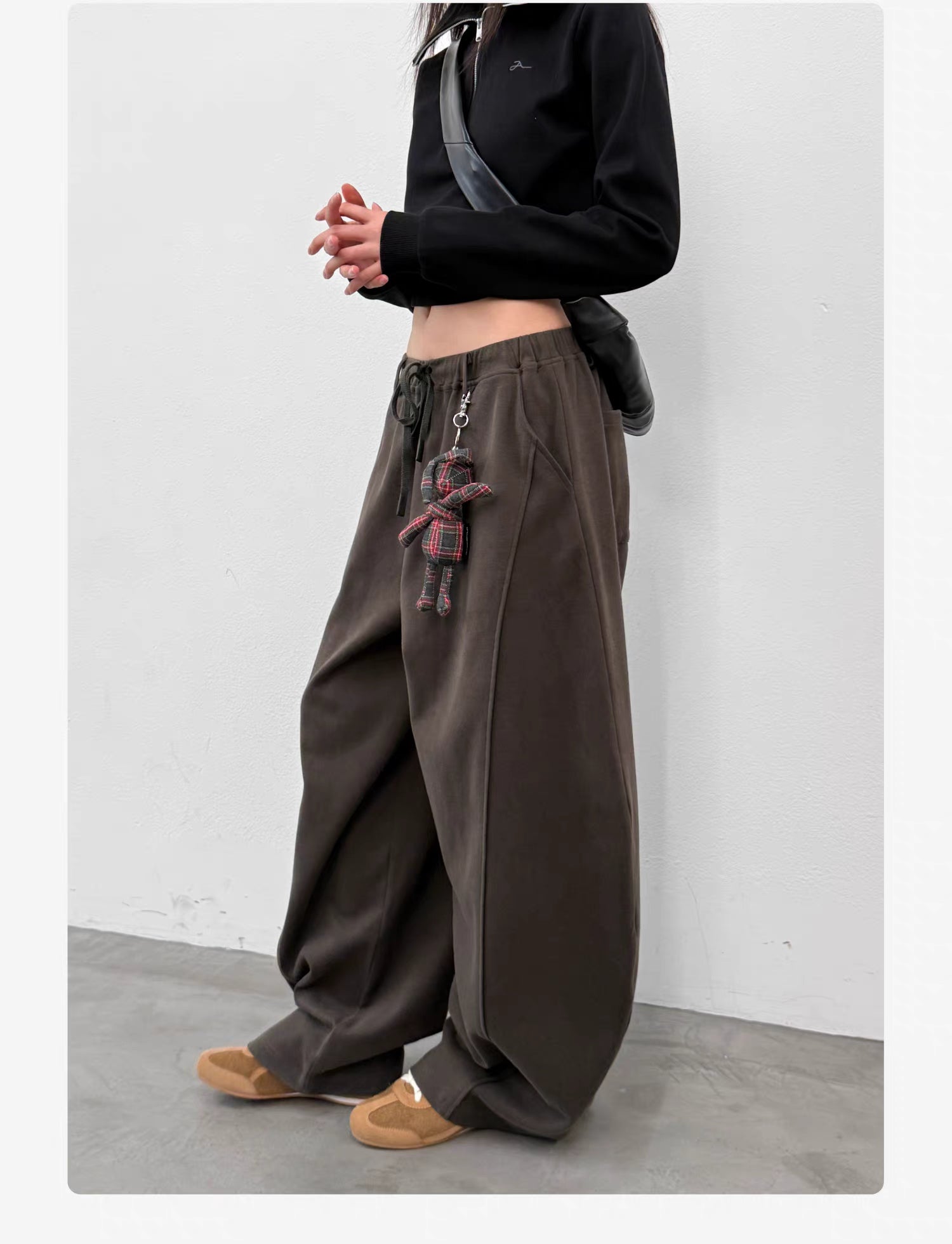 Roaringwild a arch Roaring Beast Loose Drawstring Sickle Pants
