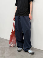 Lightweight Wide-Leg Workwear Trousers