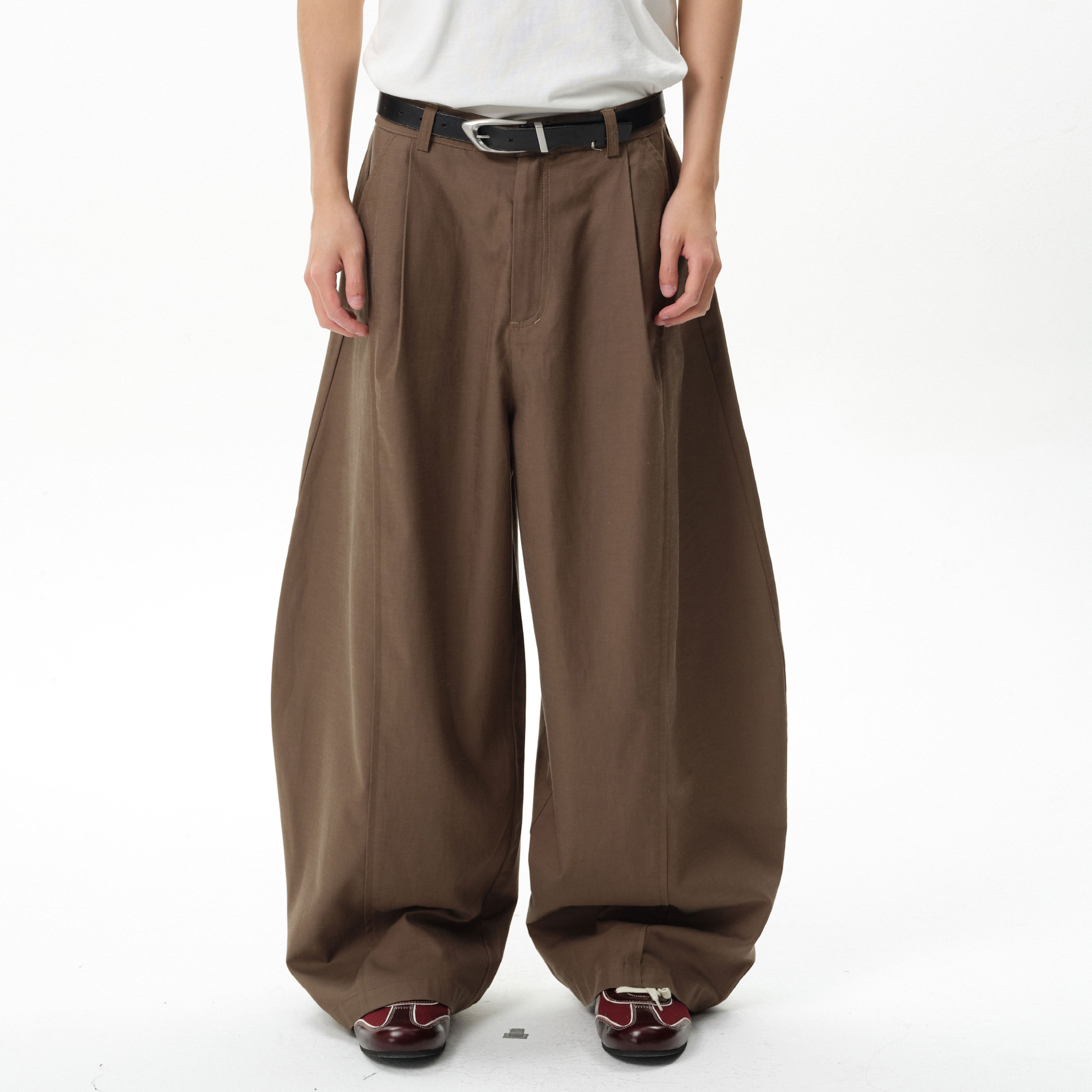 Lyocell Cocoon Loose Scimitar Pants