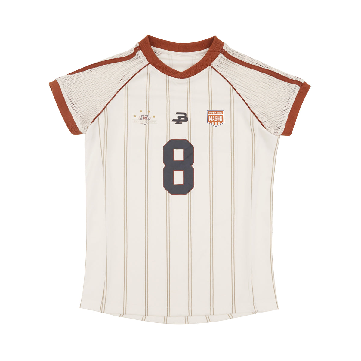 Dry Mesh Striped Sports Jersey T-Shirt