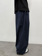 Lightweight Wide-Leg Workwear Trousers