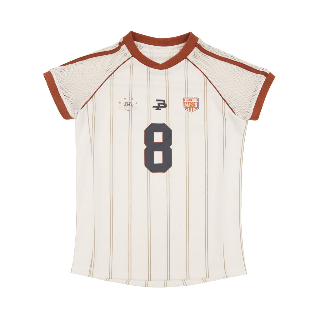 Dry Mesh Striped Sports Jersey T-Shirt