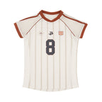Dry Mesh Striped Sports Jersey T-Shirt